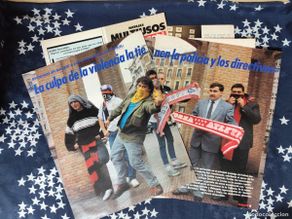 Sammeln von Zeitschriften Interviú: La culpa de la violencia la tienen la policía y los directivos Recorte/Clipping Interviú 606-1987